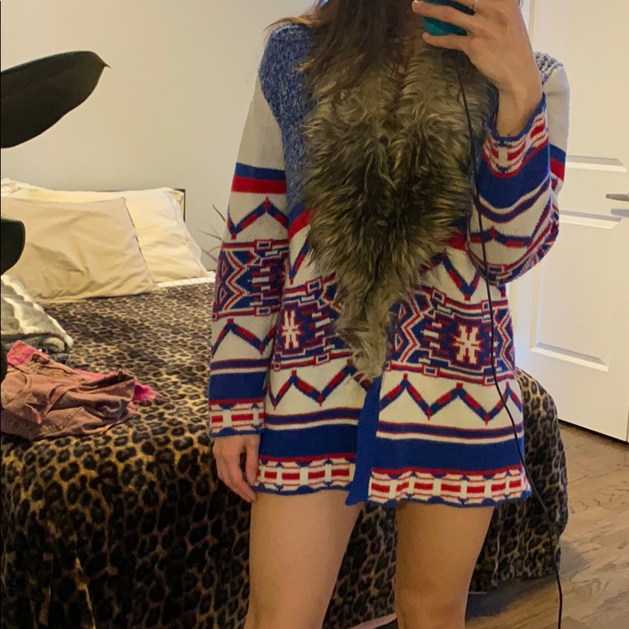 Minkpink Fur Hobo Shrug